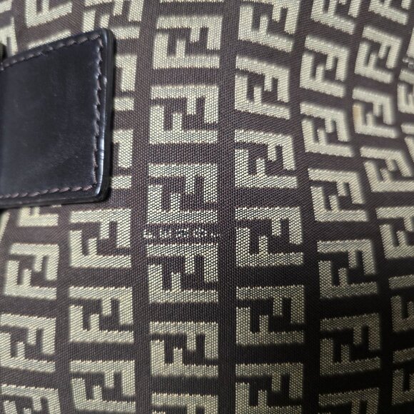 Authentic Fendi brown canvas signature FF Baguette Bag - Picture 15 of 15